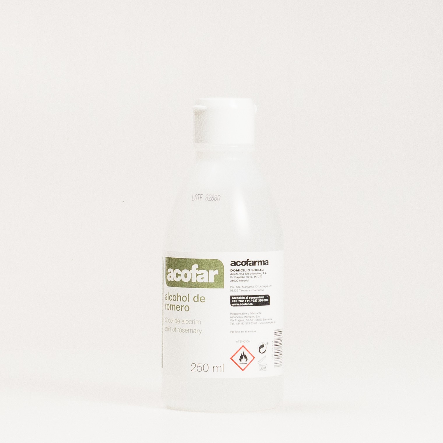 Álcool de alecrim Acofar, 250 ml
