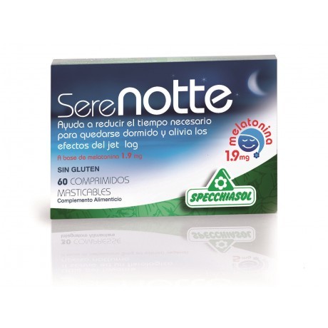 Specchiasol Serenotte Melatonina 1.9mg, 60 Comp mastigáveis.