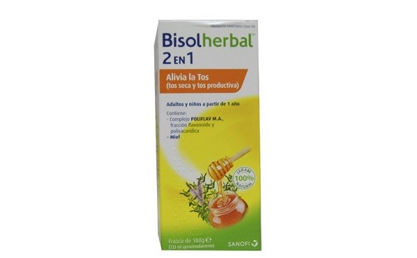 Bisolherbal 2 em 1 Xarope, 180g.
