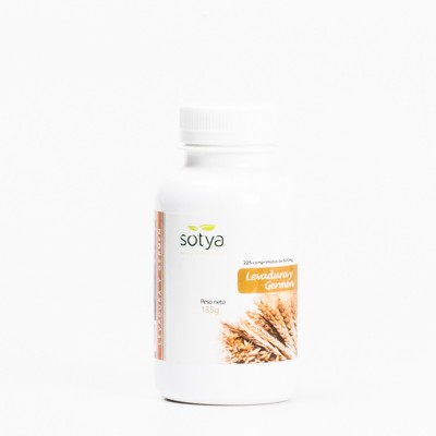 Soja: Levedura de cerveja com gérmen de trigo. 225 comprimidos