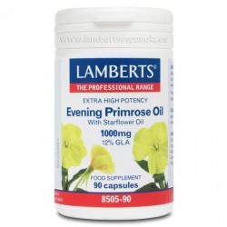 LAMBERTS Óleo de Prímula de Extra Alta Força com Borragem, 90 cápsulas.