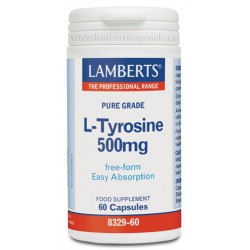 LAMBERTS L-tirosina 500 mg, 60 cápsulas.