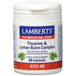 LAMBERTS Theanine & Complexo de erva-cidreira, 60 comprimidos.