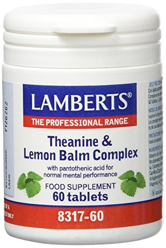 LAMBERTS Theanine & Complexo de erva-cidreira, 60 comprimidos.