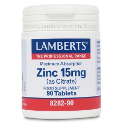 LAMBERTS Zinco 15 mg, 90 comprimidos.