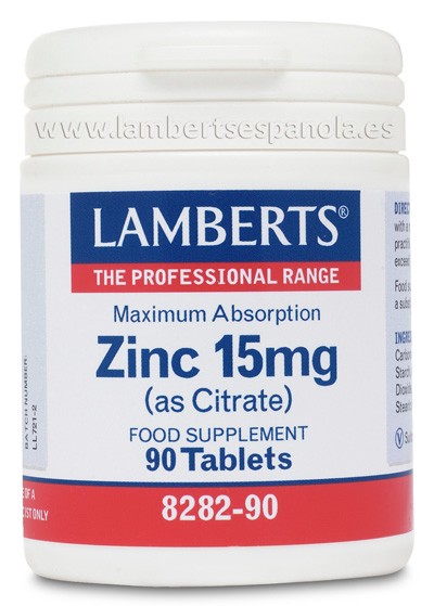 LAMBERTS Zinco 15 mg, 90 comprimidos.
