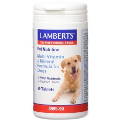 LAMBERTS Pet Nutrition Vitaminas e Minerais para Cães, 90 comprimidos.