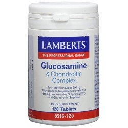 LAMBERTS Glucosamina e Complexo de Condroitina, 120 comprimidos.