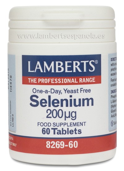 LAMBERTS Selenium 200, 60 comprimidos.