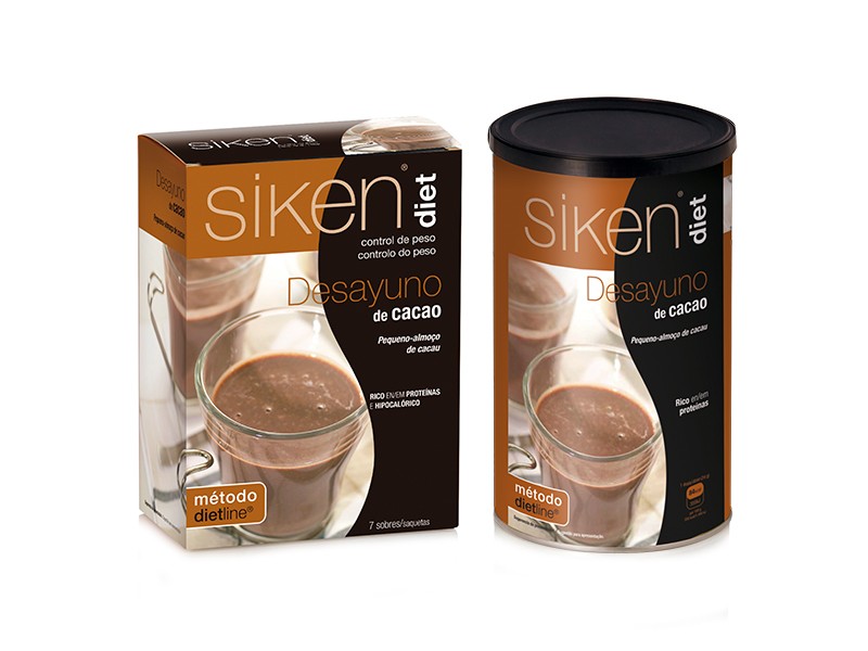 Café da manhã Siken Diet Cacau, 400 gr.