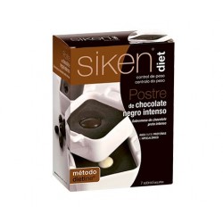 Siken Diet Sobremesa de Chocolate Amargo Intenso 25 G. 7 sachês