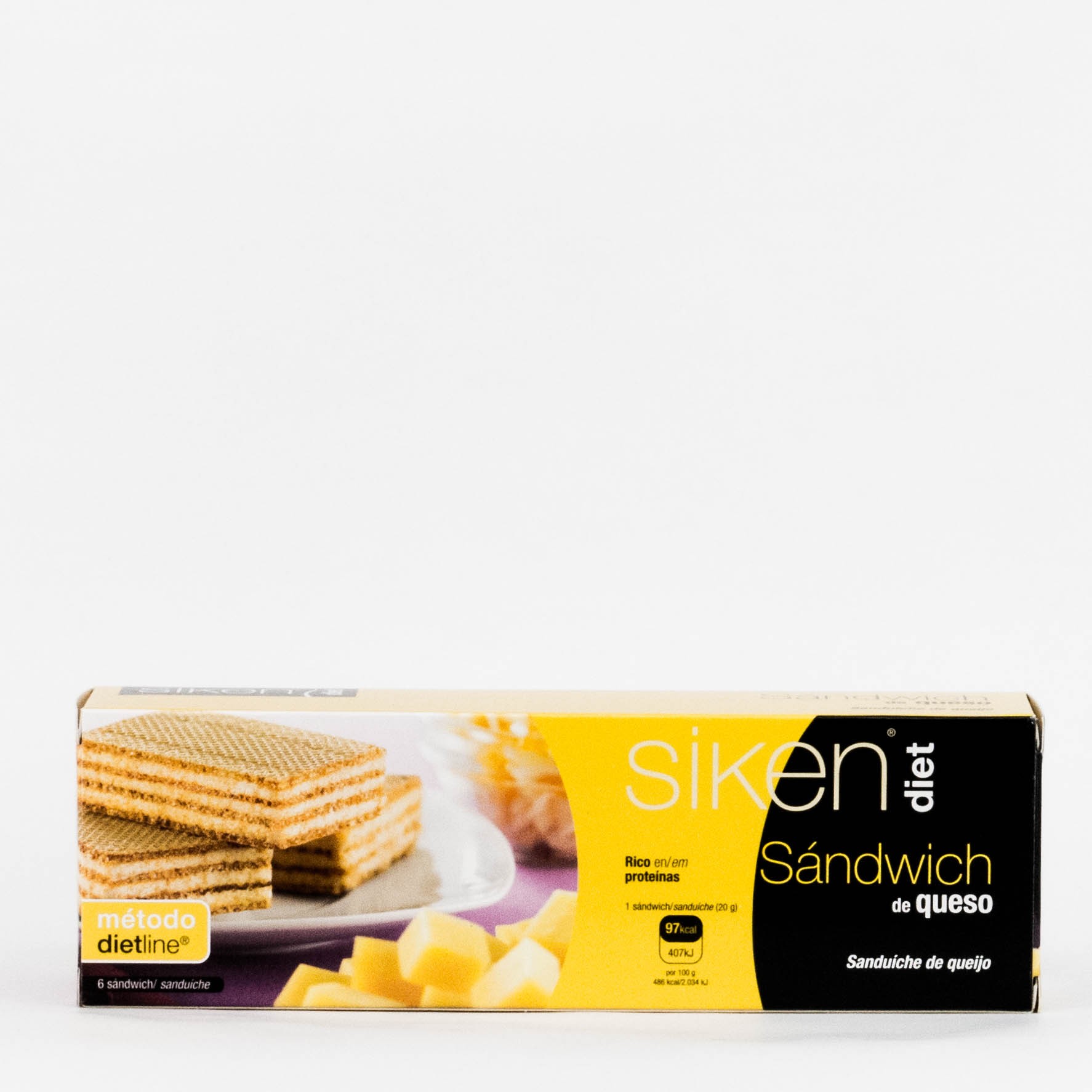 Sanduíche de queijo da dieta de Siken, 6 unid.
