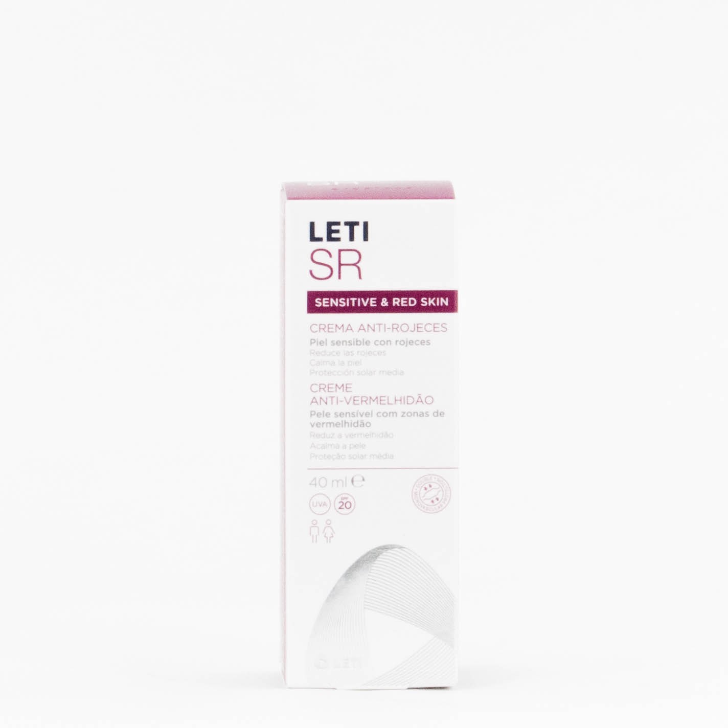 Leti SR Creme Anti-Vermelhidão, 40ml