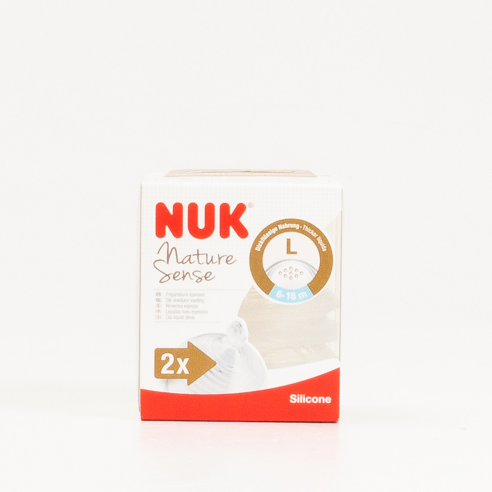 Nuk Nature Sense Mamilo largo L, 2Pcs.