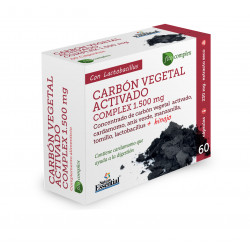 Nature Essential Charcoal Complex 1.500mg, 60 cápsulas.