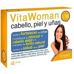 Eladiet Vitawoman Cabelo, Pele e Unhas, 30 Comprimidos