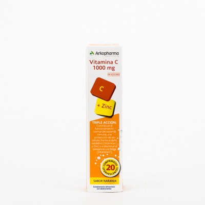 Arkovital vitamina C 1000mg 20. Comprimidos efervescentes