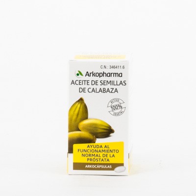 Arkocapsules óleo de semente de abóbora, 50 cápsulas.