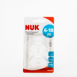 NUK bico de silicone M 6-18m, 2pcs.