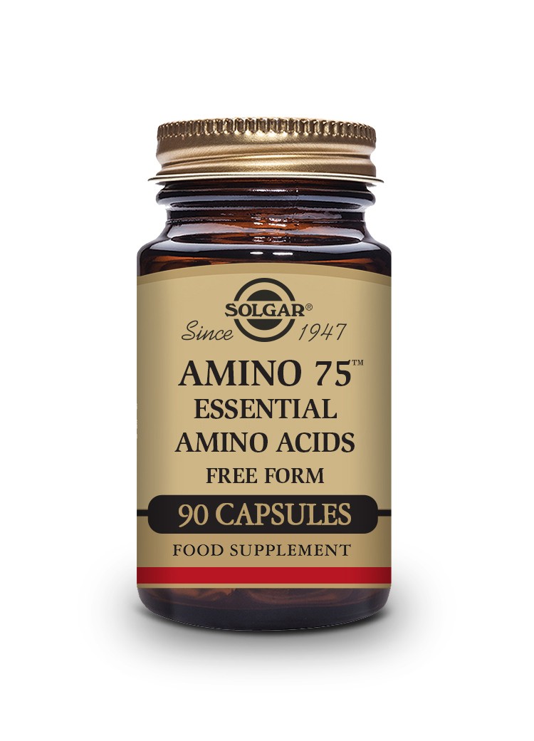 Solgar Amino 75, 90 cápsulas vegetais.