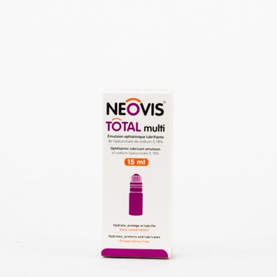 Neovis Total Multi Emulsión Lubrificante Ocular, 15ml.