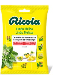 Balas de limão Ricola sem açúcar, 70g.