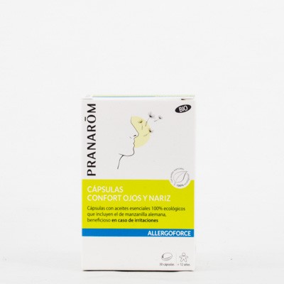 Pranarom Allergoforce Comfort Olhos Nariz BIO, 30 Caps.