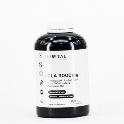 Hivital CLA Ac Linoleic 3000 mg, 180 cápsulas gelatinosas.