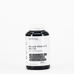 Hivital Vitamina E Natural 400 UI, 200 pérolas.