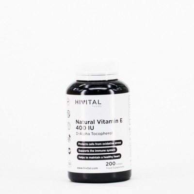 Hivital Vitamina E Natural 400 UI, 200 pérolas.