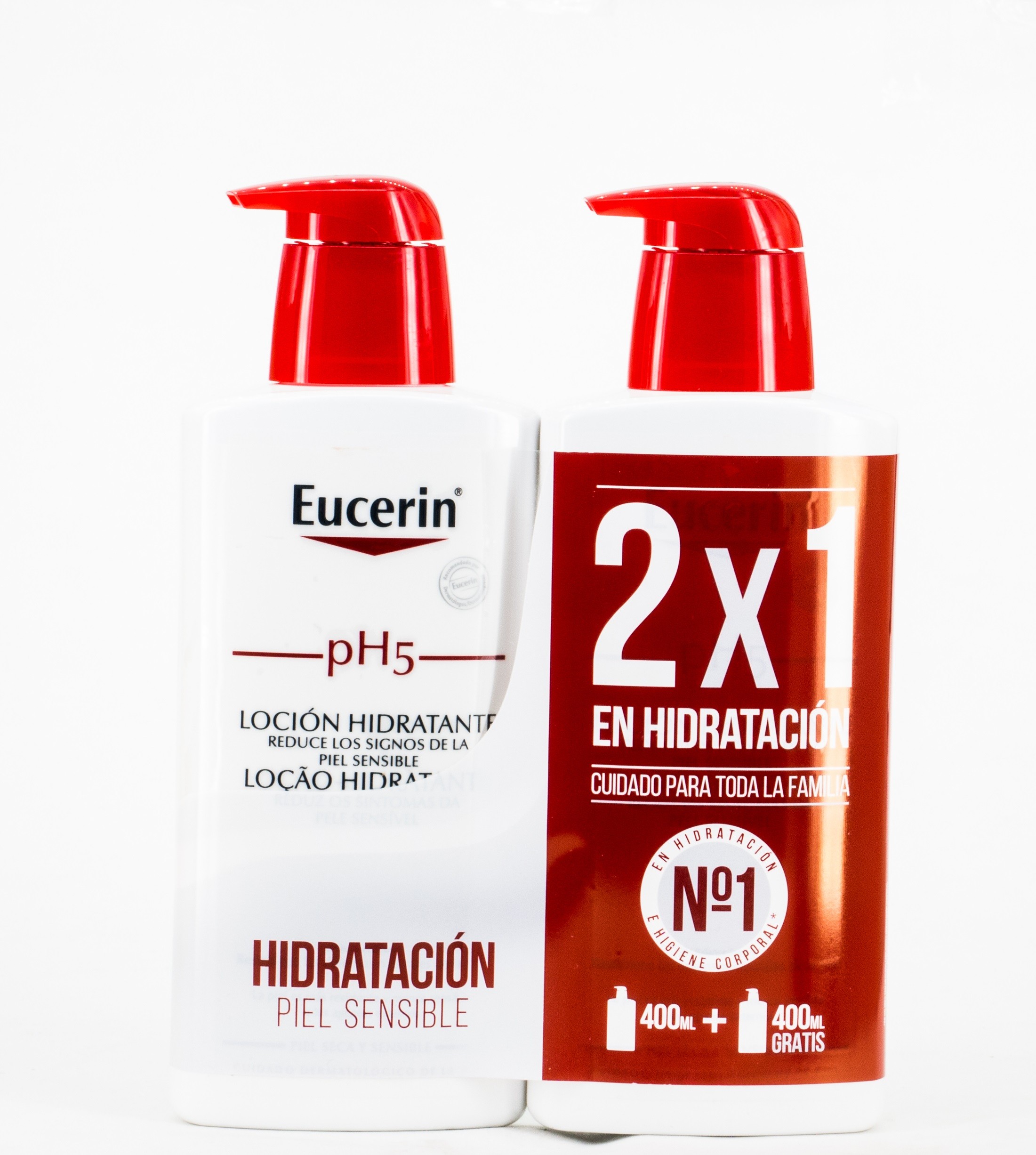 Loção Hidratante Eucerin, 2x400ml.