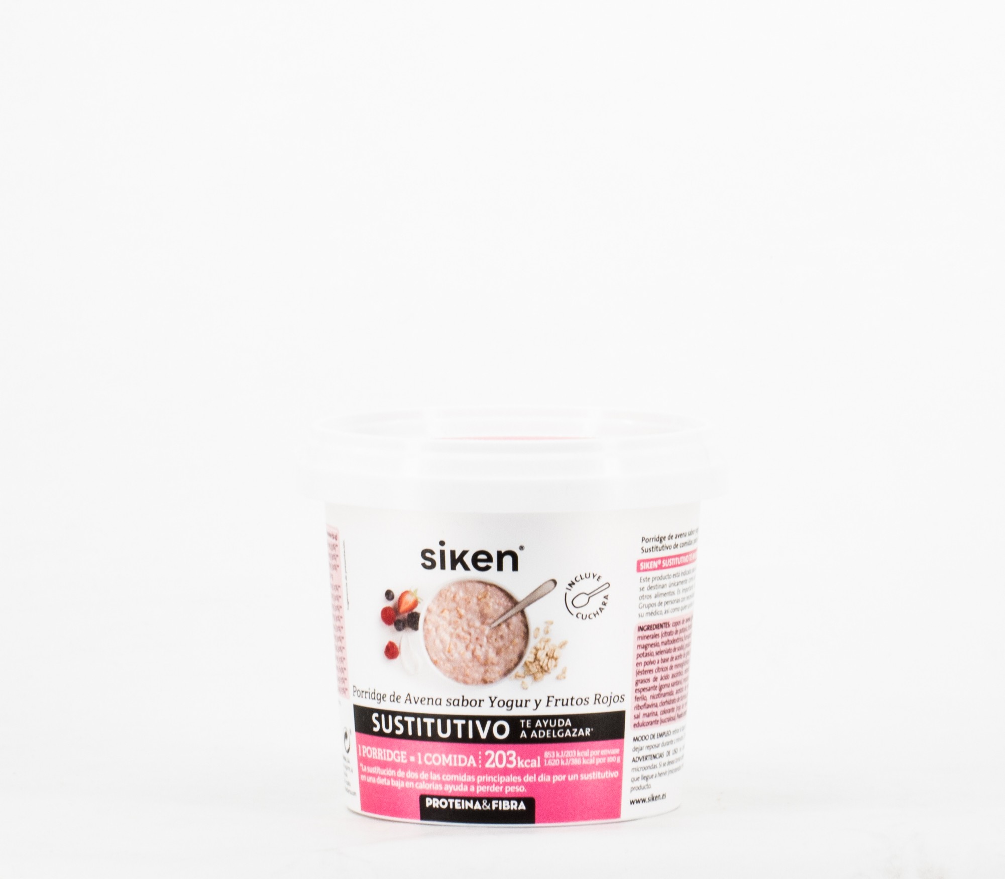 Siken mingau de aveia iogurte frutas vermelhas, 52gr.