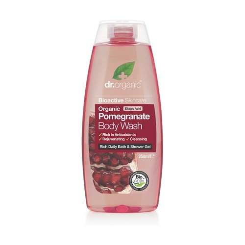 Dr Gel de banho de romã orgânico, 250ml.