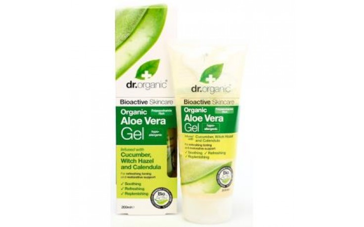 Dr Gel Orgânico de Aloe Vera com pepino e calêndula, 200ml.