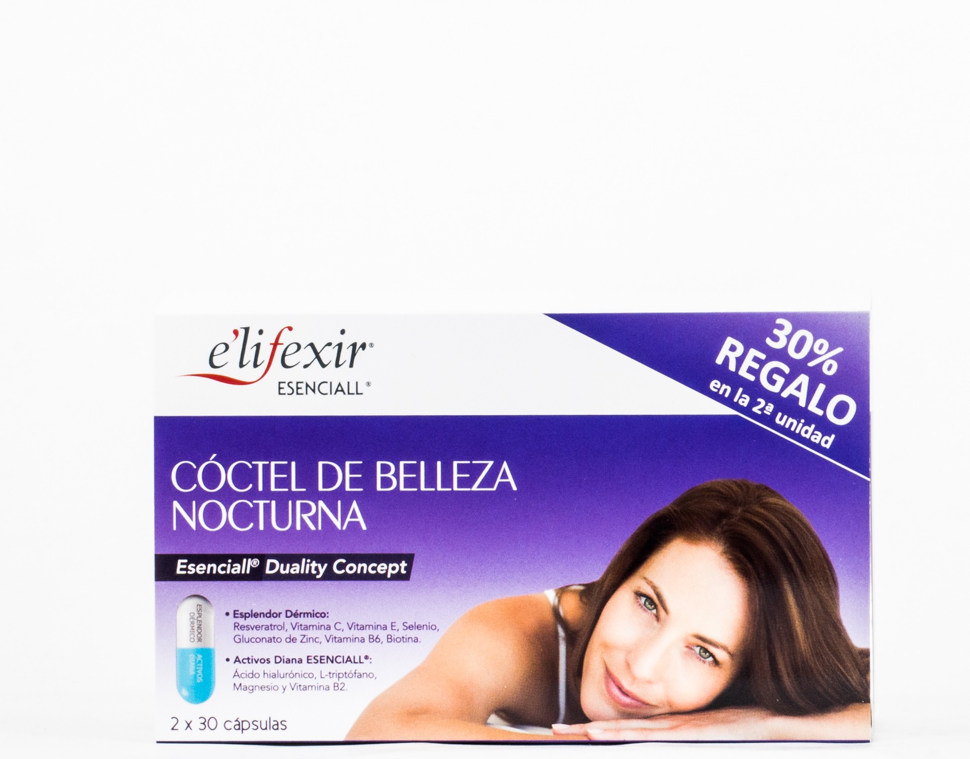 Elifexir Essential Beauty Cocktail Nocturma, 60 cápsulas.