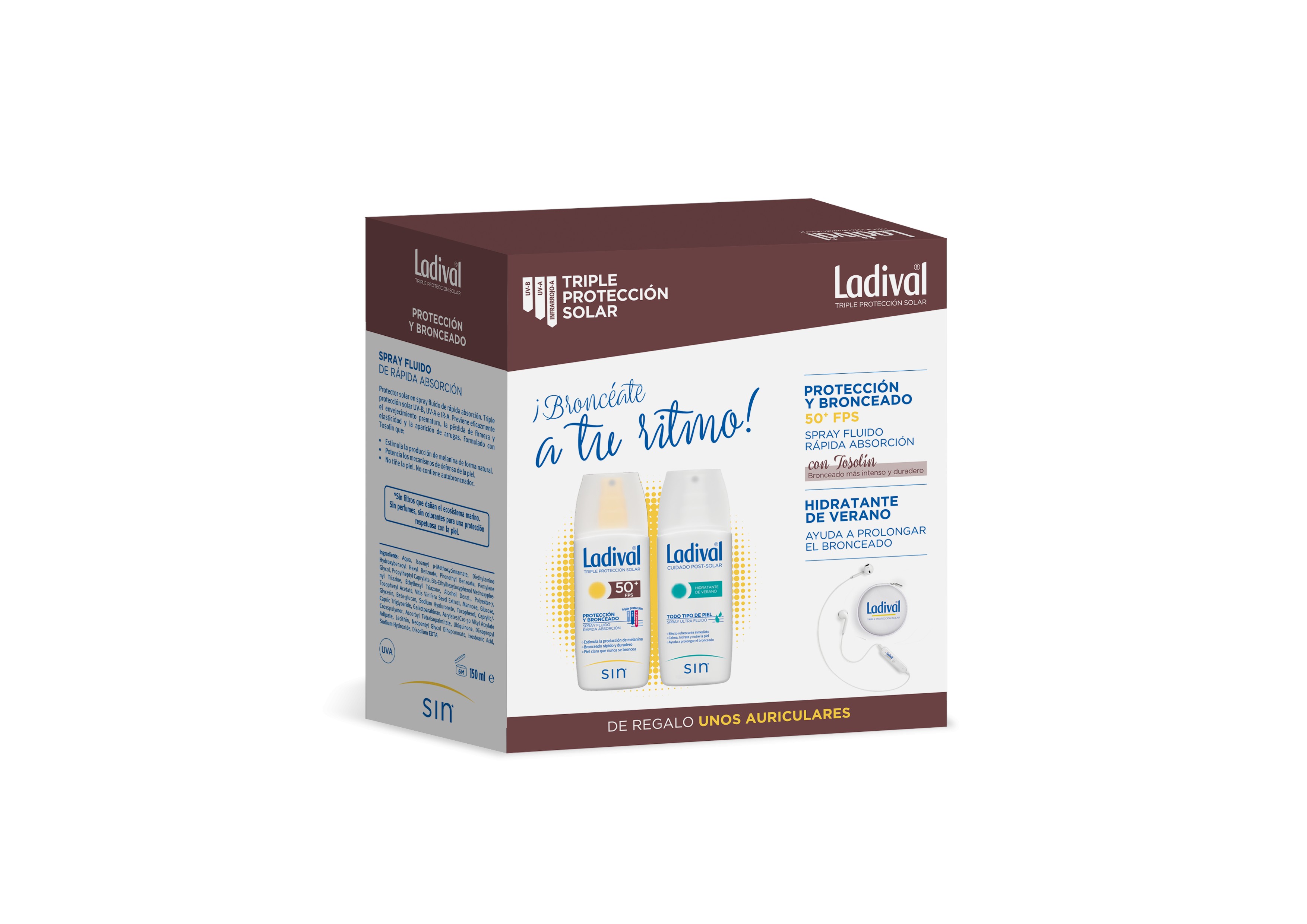 Proteção de bronzeamento Ladival + Pacote de hidratação