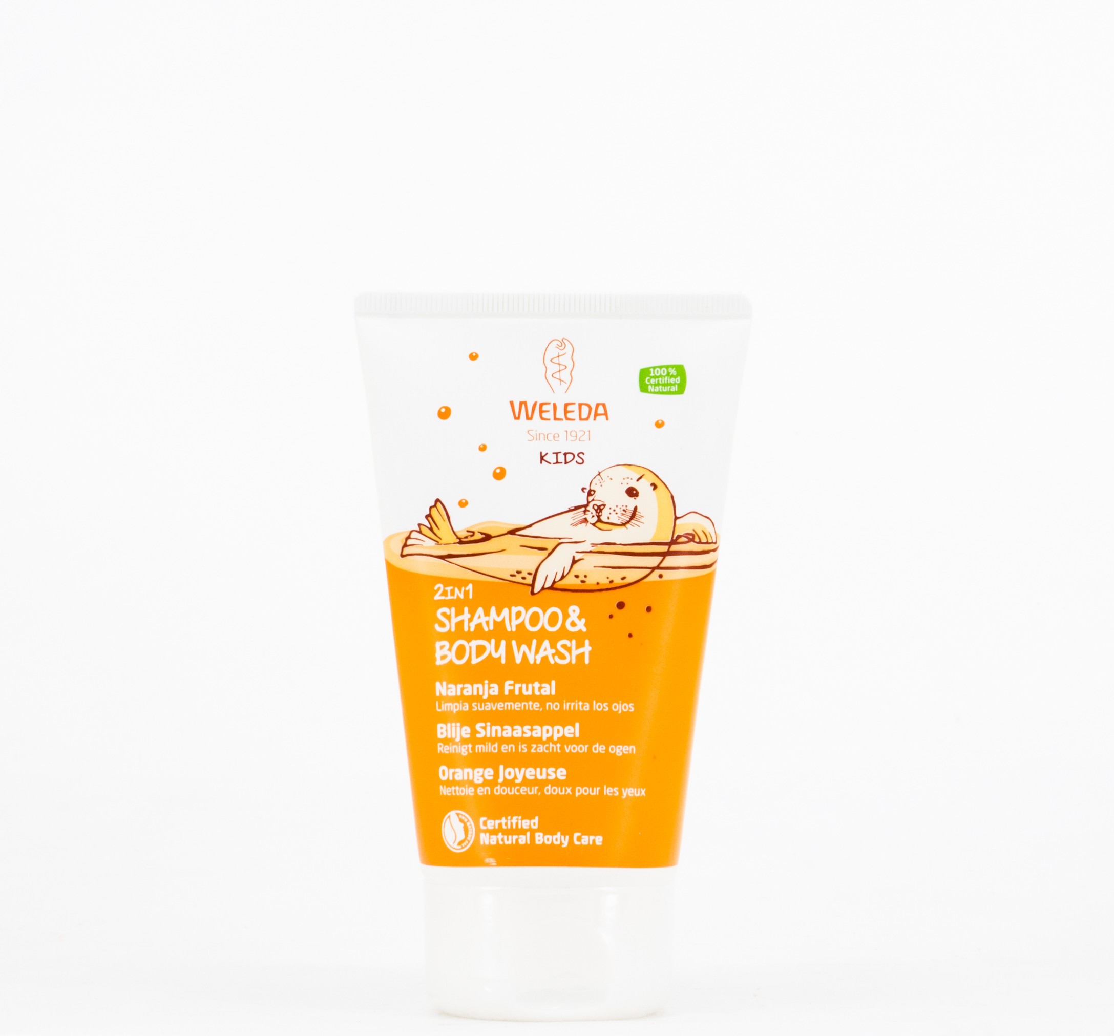 Weleda 2-em-1 Orange Fruit Shampoo & Gel, 150ml.