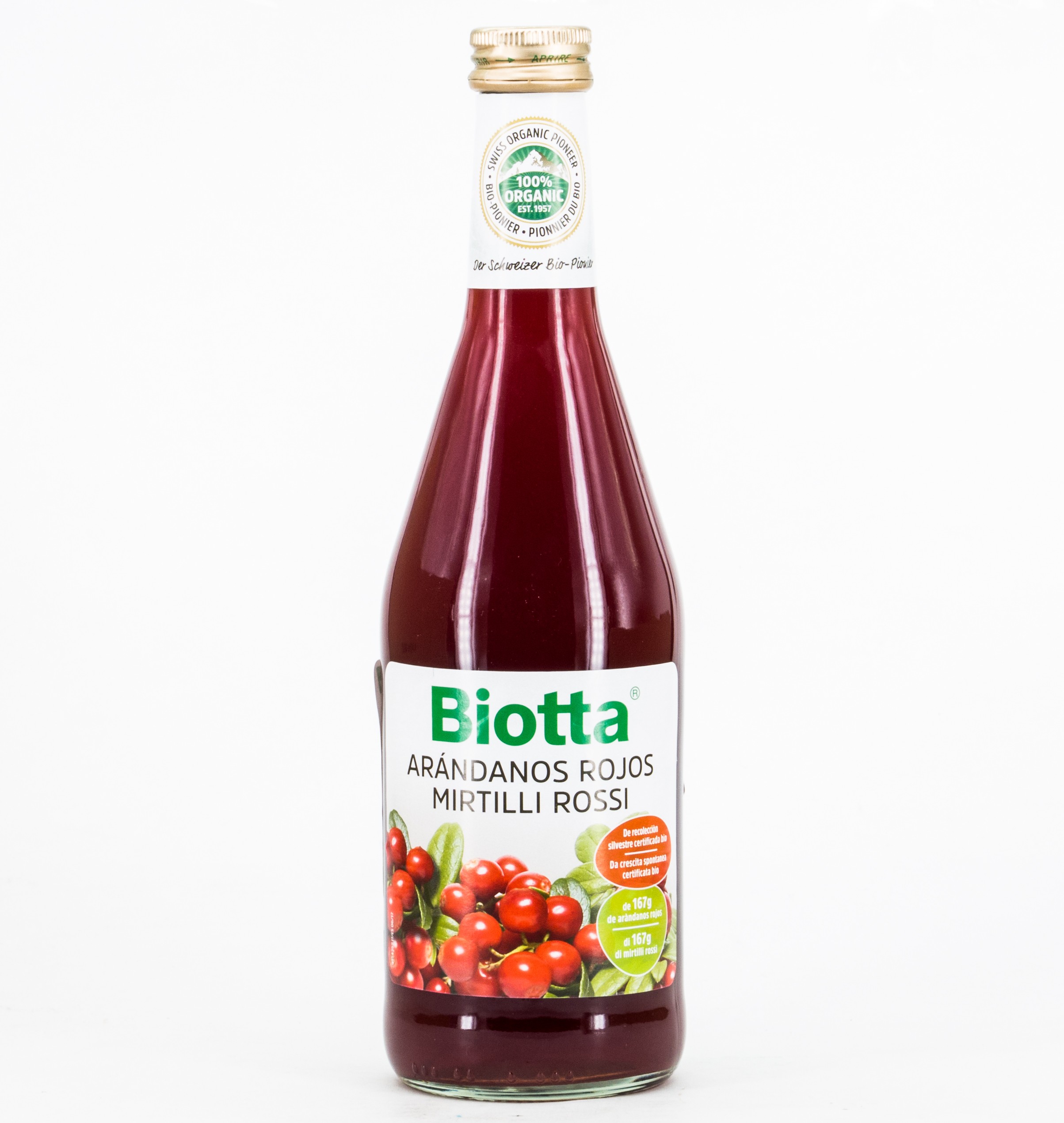 A. Cranberries Vogel Biotta, 500ml.