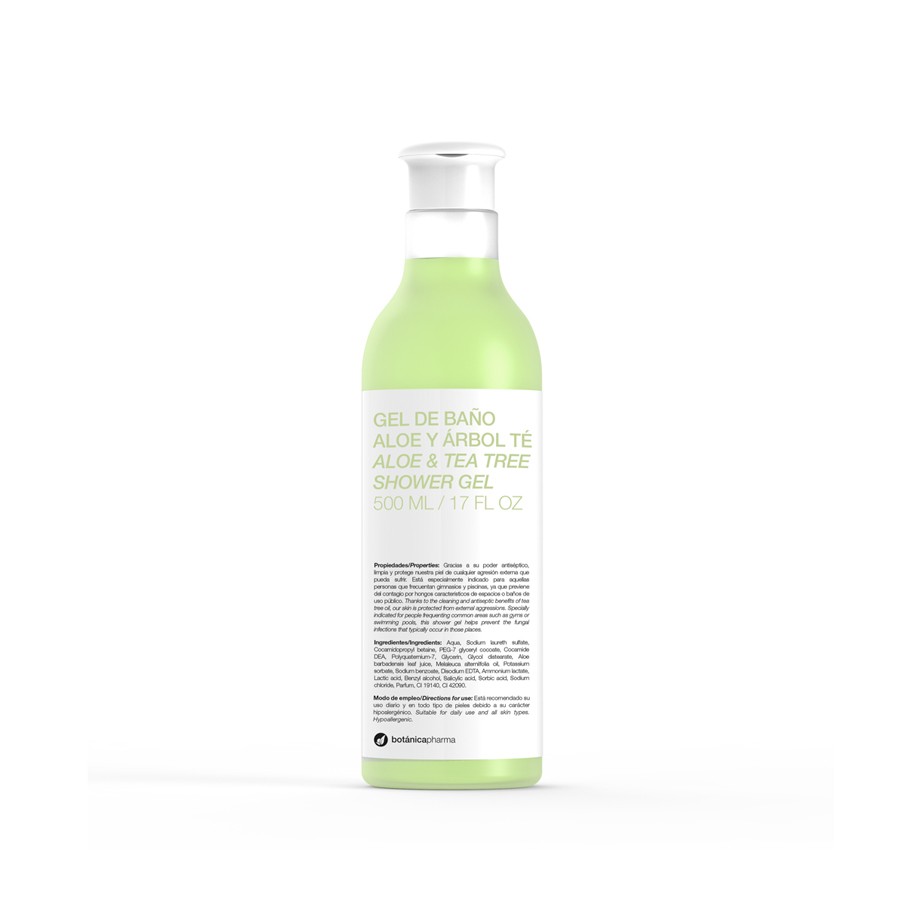 BotanicaPharma Aloe & Gel de Banho Tea Tree, 500ml.