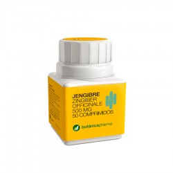 BotanicaPharma Gengibre 500mg, 50 comprimidos.