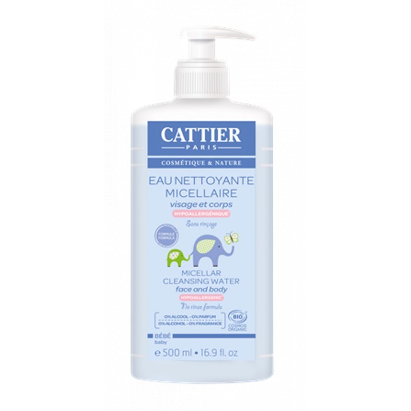 Cattier Micelar Água de Limpeza Baby Face/Corpo 500ml