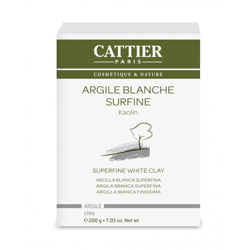 Argila Branca Superfina Cattier, 200g.