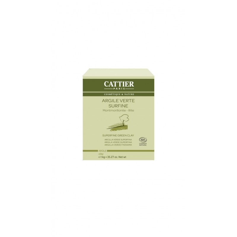 Argila Verde Superfina Cattier, 1kg.