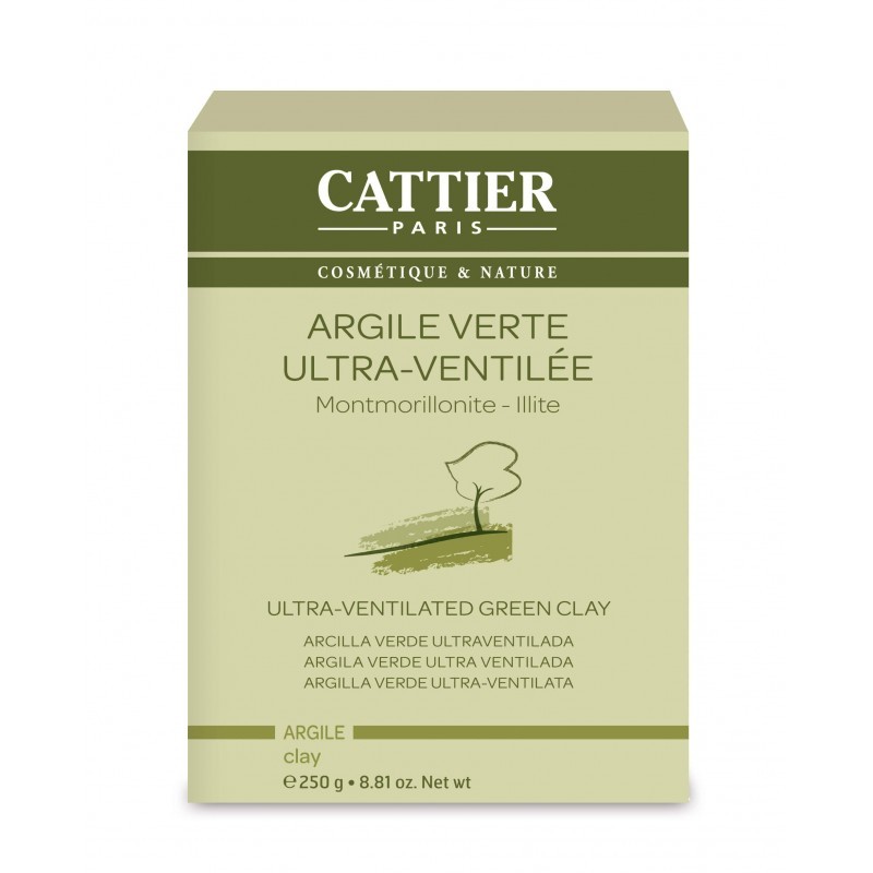 Argila Ultra-Ventilada Verde Cattier, 250 g.