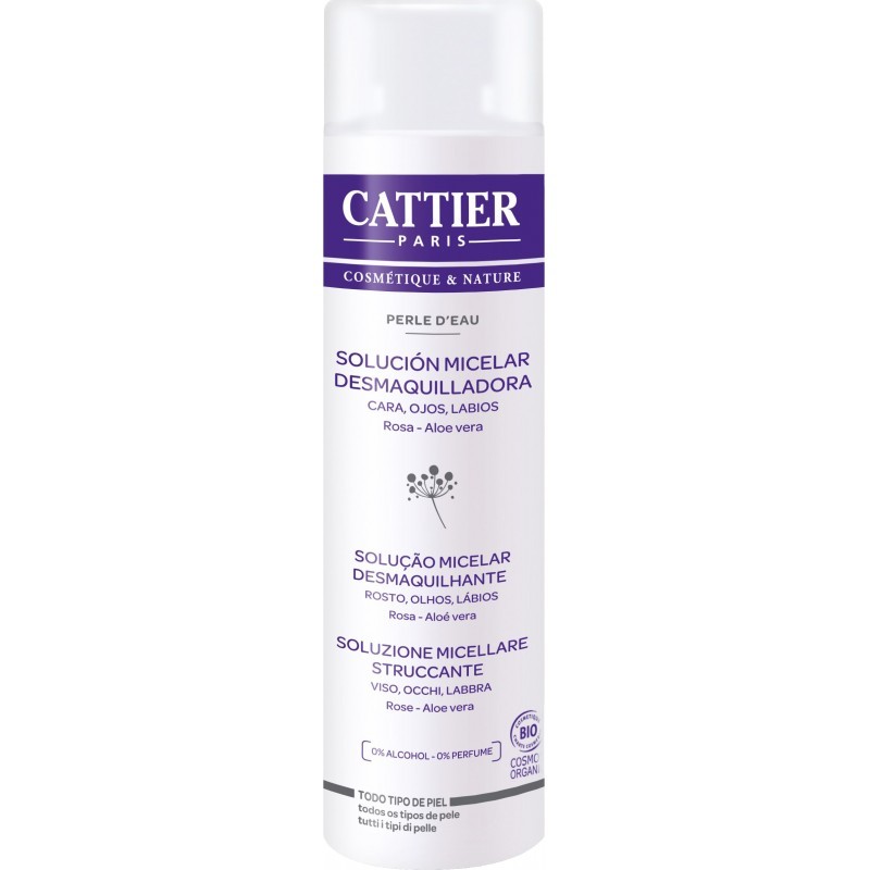 Solução Demaquilante Micelar Cattier, 300 ml.