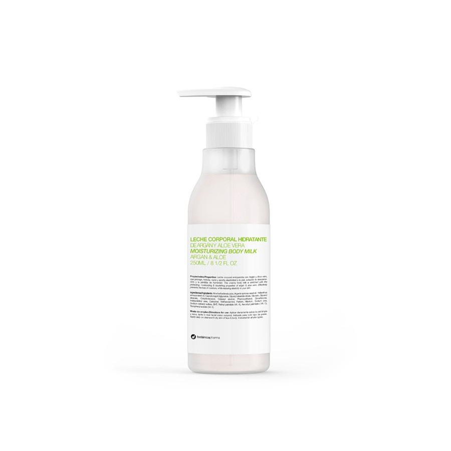 BotanicaPharma Argan & Leite Hidratante Aloe, 250ml.