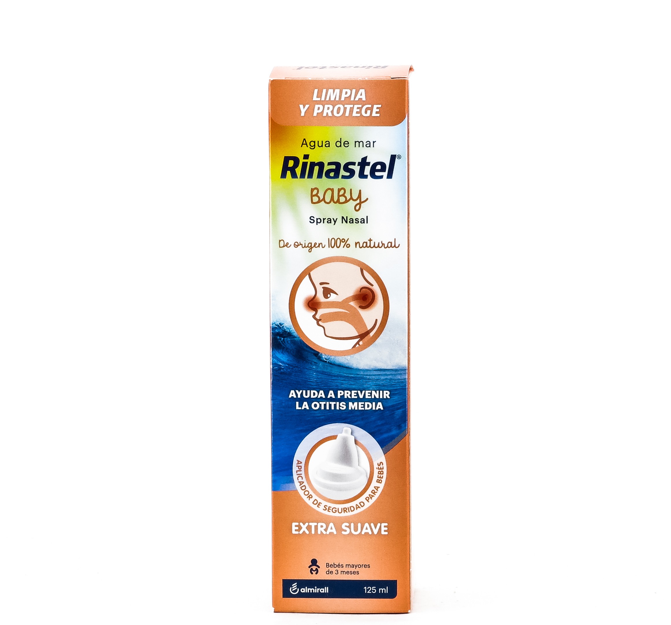 Rinastel Baby Água do Mar Spray Nasal, 125ml.