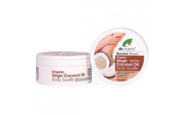 Dr Óleo de Coco Orgânico Body Soufflé Cream, 200ml.