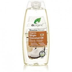 Dr Gel de banho com óleo de coco orgânico, 250ml.