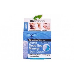 Dr Organic Dead Sea Minerals Creme de Noite, 50ml.